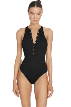 Amy Raglan High Neck 1 Piece